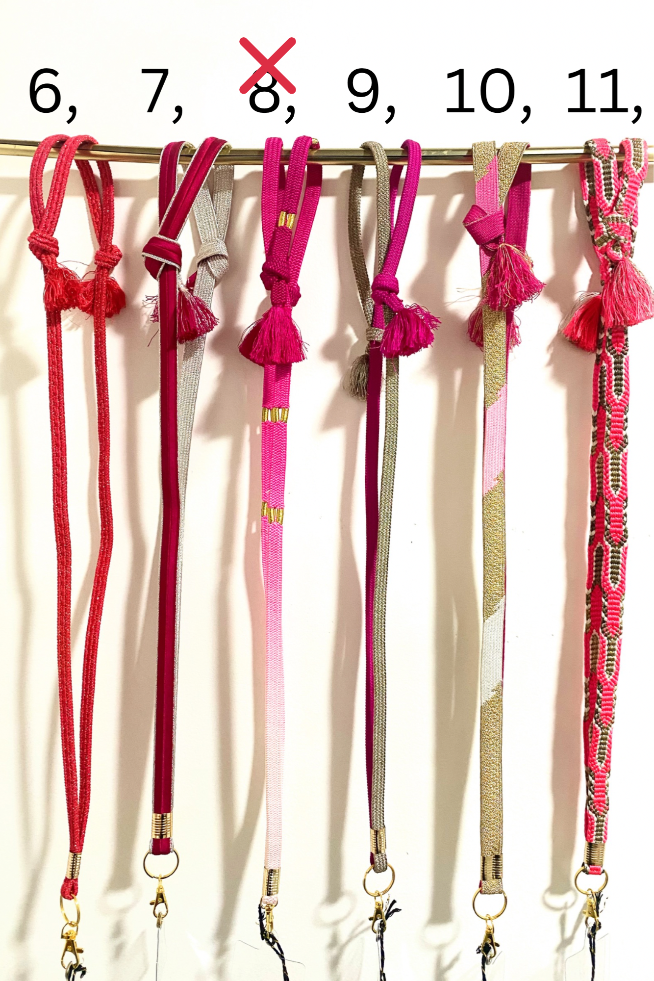 Crossbody phone straps (style 6 to 11)