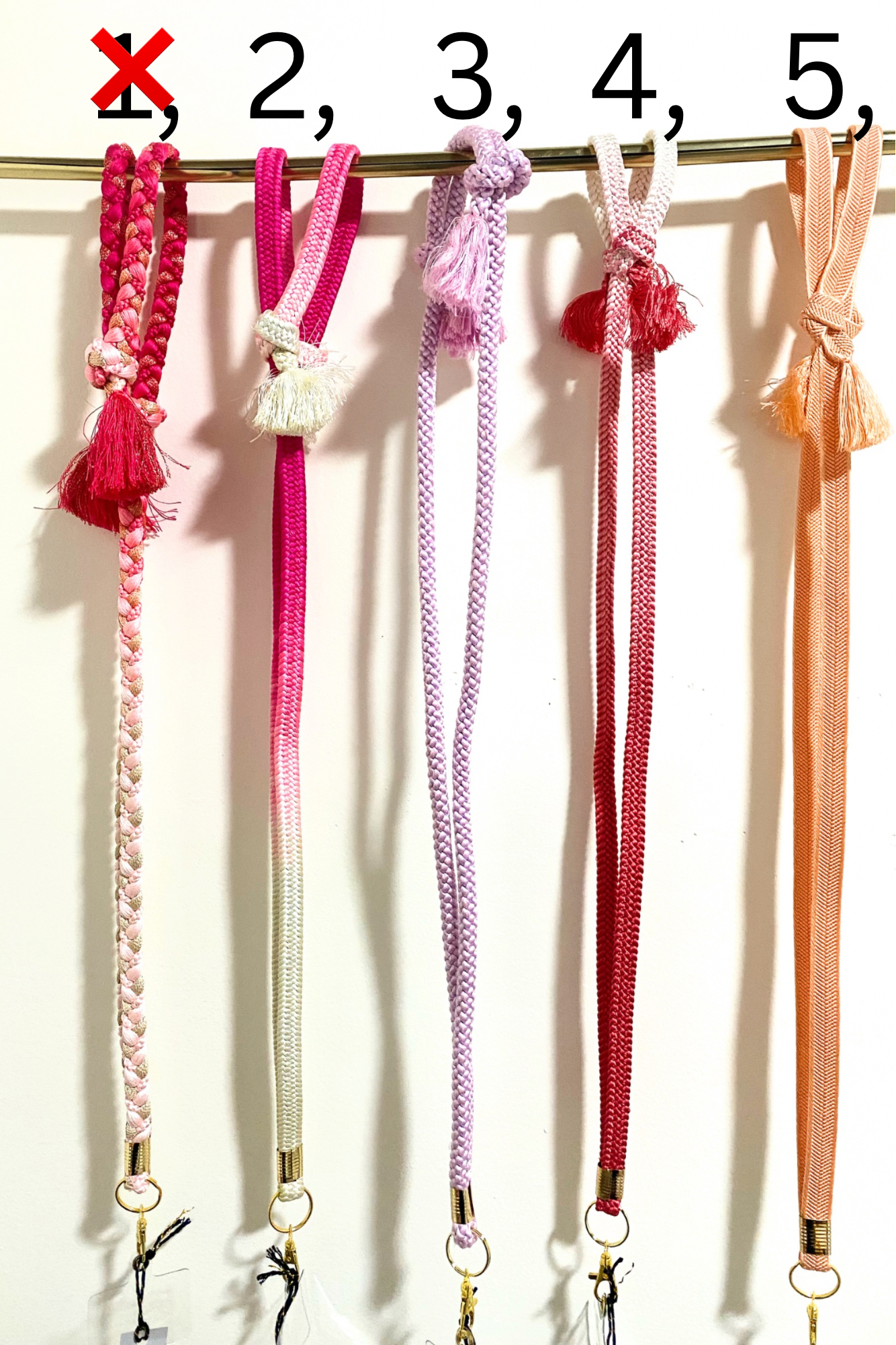 Crossbody phone straps (style 1 to 5)